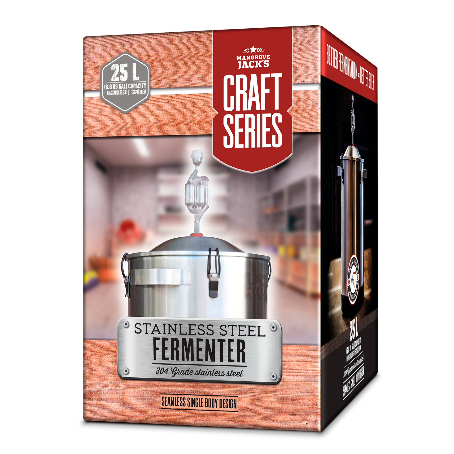 Stainless Steel Fermenter~ 25L Mangrove Jack's Craft Series
