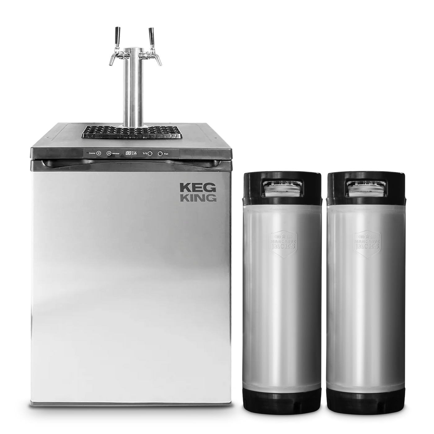 2 Tap Kegerator & 2 Kegs ~ Keg Master Premium XL~ Keg King