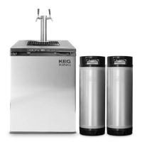 2 Tap Kegerator & 2 Kegs ~ Keg Master Premium XL~ Keg King
