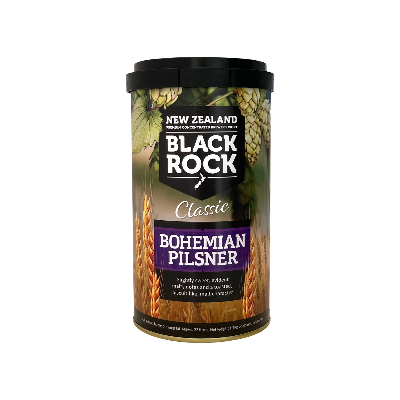 Classic Bohemian Pilsner ~ Extract Beer Kit 1.7kg ~ Black Rock