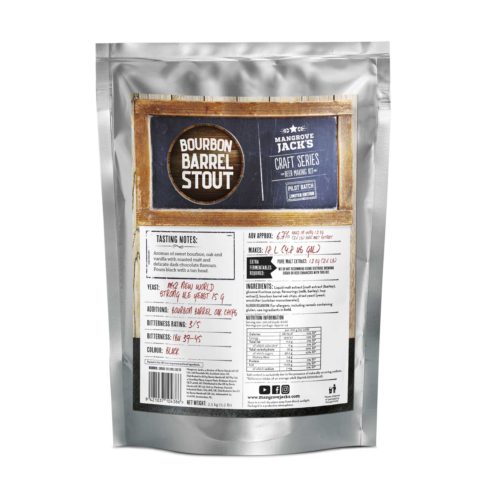 Bourbon Barrel Stout~Craft Series Limited Edition~Mangrove Jack's