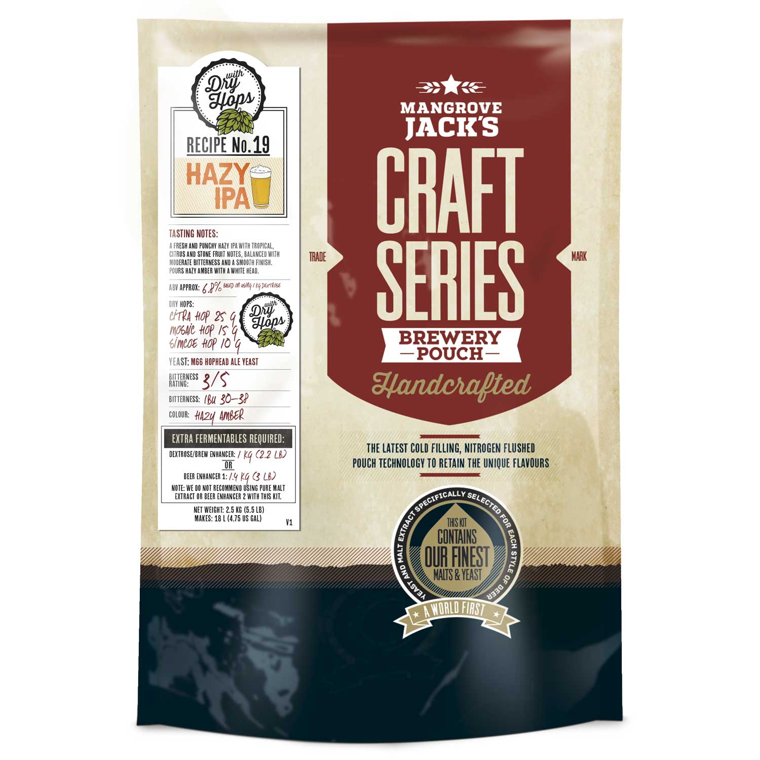 Hazy IPA Beer Kit~Craft Series~Mangrove Jack's