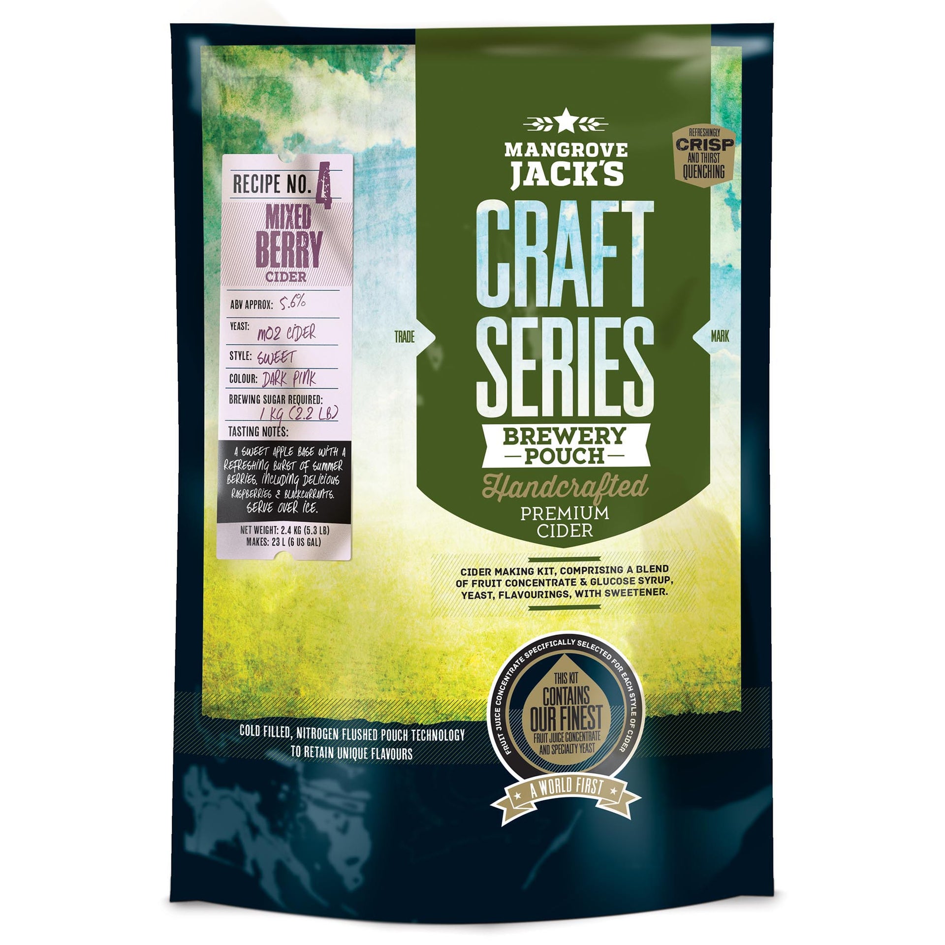 Mixed Berry Cider Kit ~ Craft Series ~ Mangrove Jack's