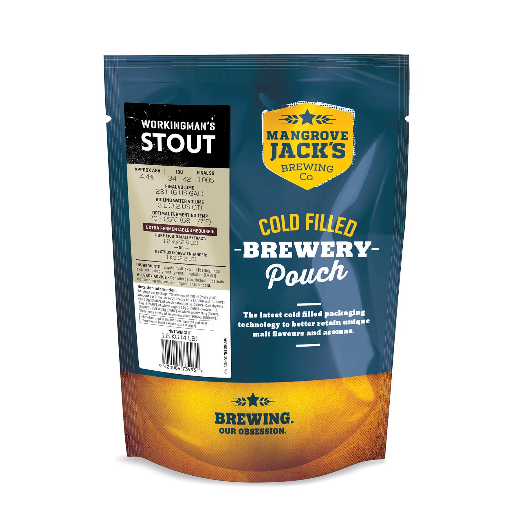 Workingmans Stout Beer Kit ~ Traditional Series ~ Mangrove Jack's