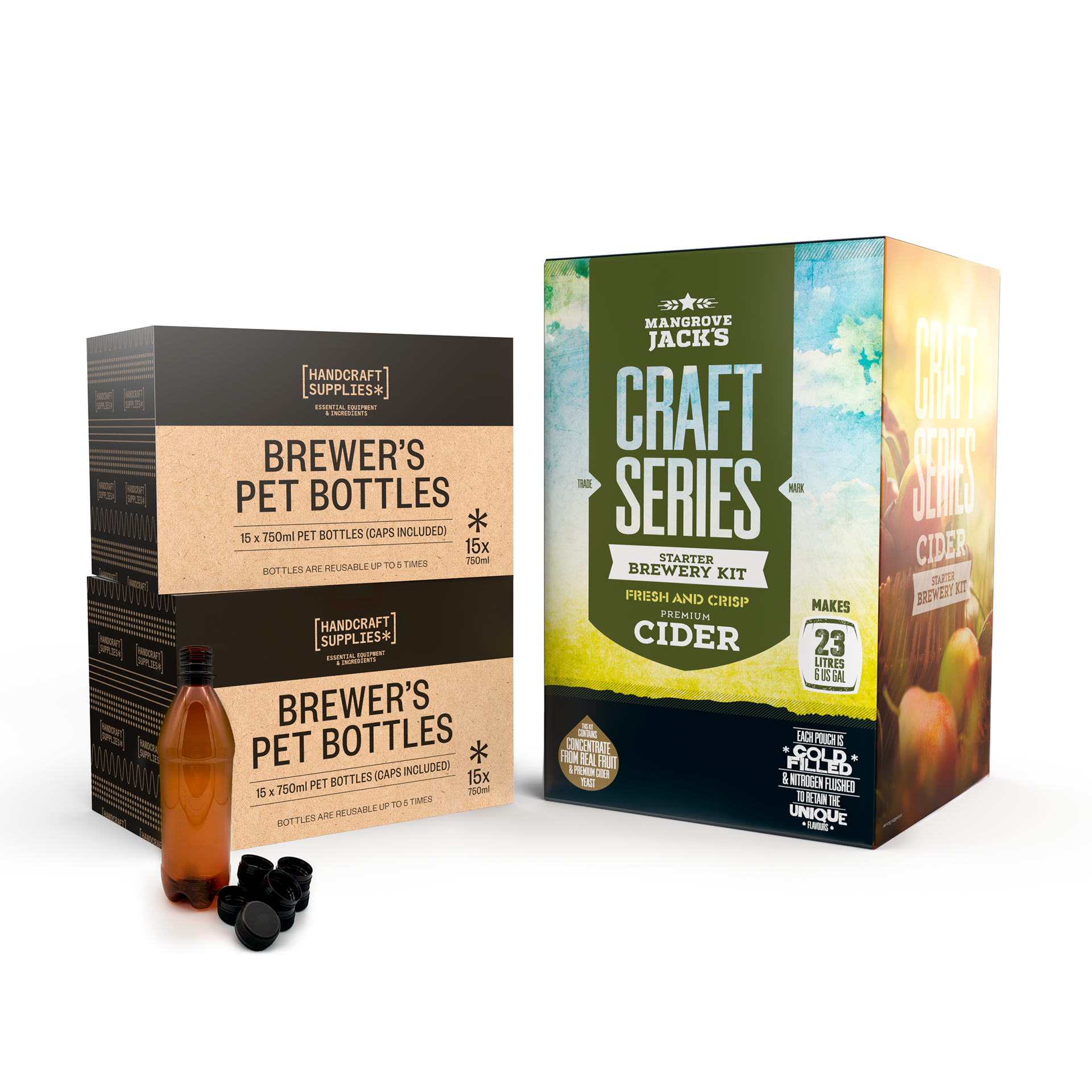 Cider Starter Kit with Bottles ~ Mangrove Jack's Craft Series