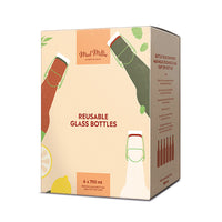 Glass Flip Top Bottles ~ Reusable 750ml x 6 ~ Mad Millie