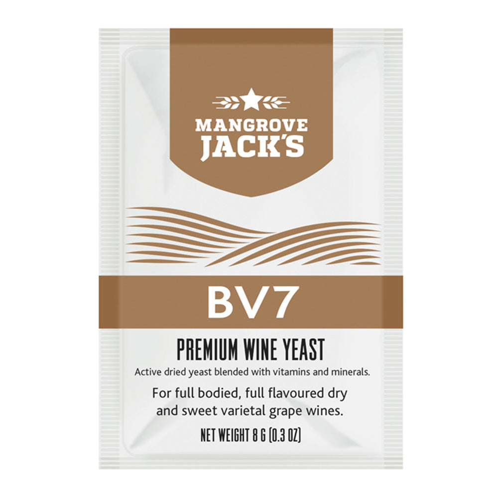 Wine Yeast BV7 ~ Mangrove Jack's Craft Series Yeast 8g