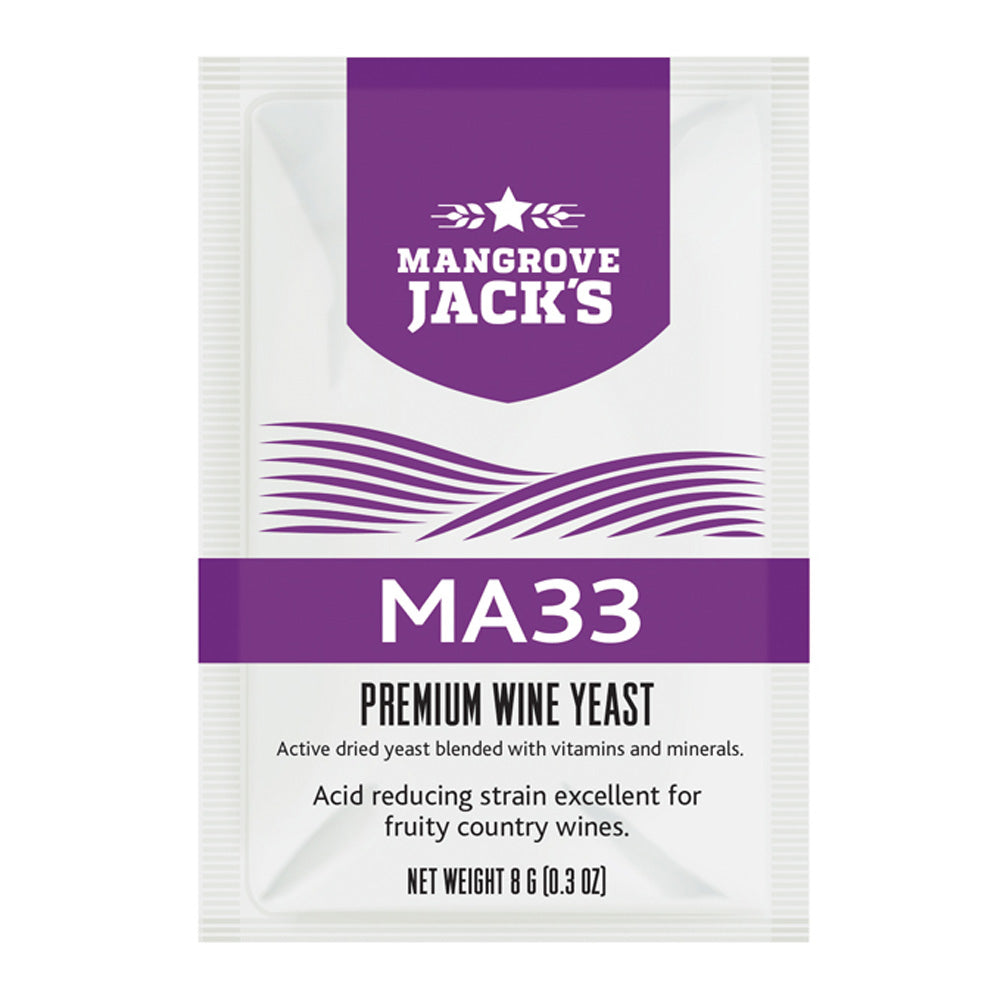 Wine Yeast MA33 ~ Mangrove Jack's Craft Series 8g