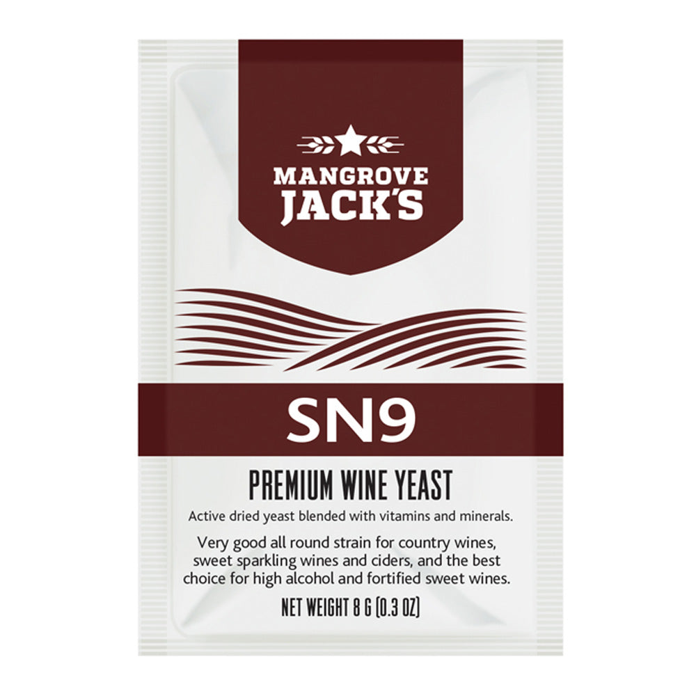 Wine Yeast SN9 ~ Mangrove Jack's Craft Series Yeast 8g