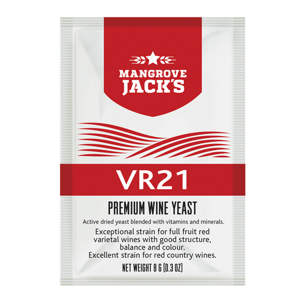 Wine Yeast VR21~ Mangroves Jack's Craft Series Yeast 8g