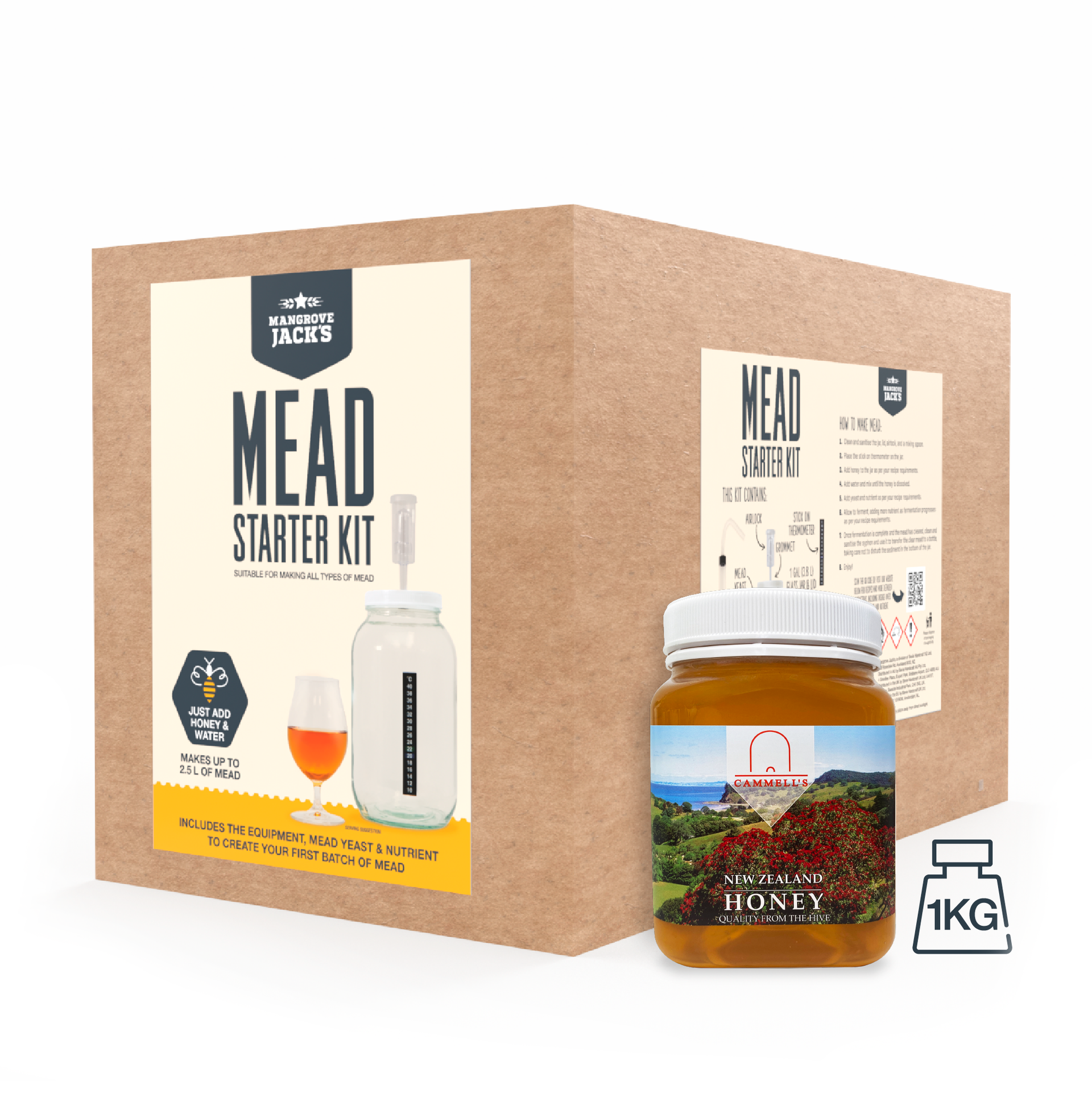 Mead Starter Kit + 1 kg Honey~Mangrove Jack's