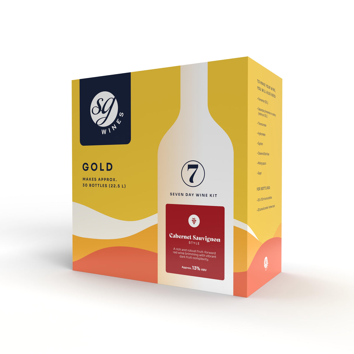 Cabernet Sauvignon Wine Kit~Gold 30 Bottle~SG Wines