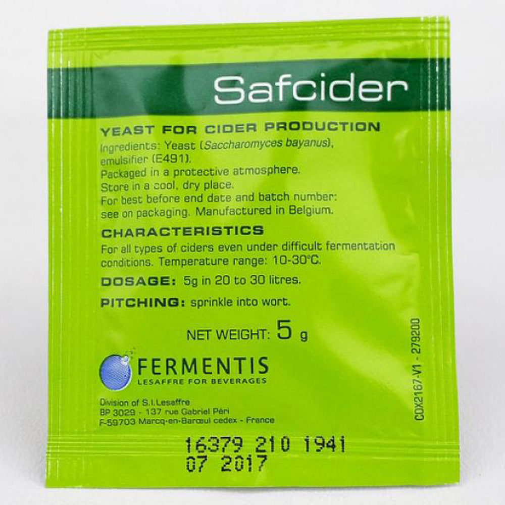 Safcider AB-1~ Balance Cider Yeast 5g ~ Fermentis