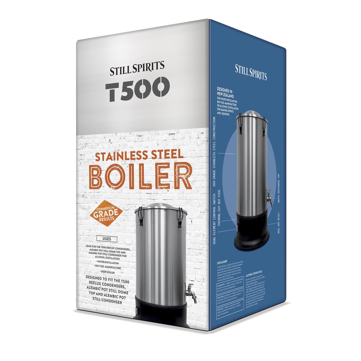 T500 Boiler 25L Still Spirits