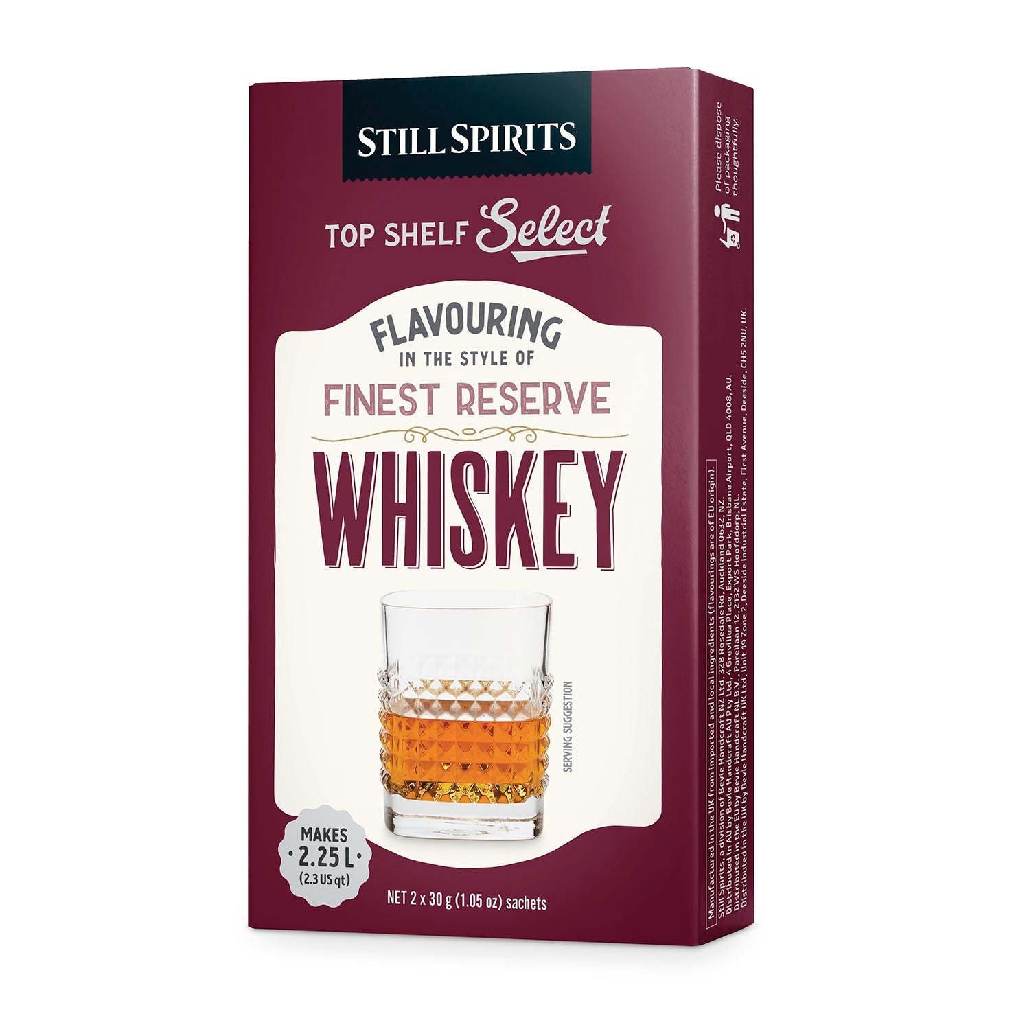 Finest Reserve Whiskey~Still Spirits Top Shelf Select~Spirit Flavouring
