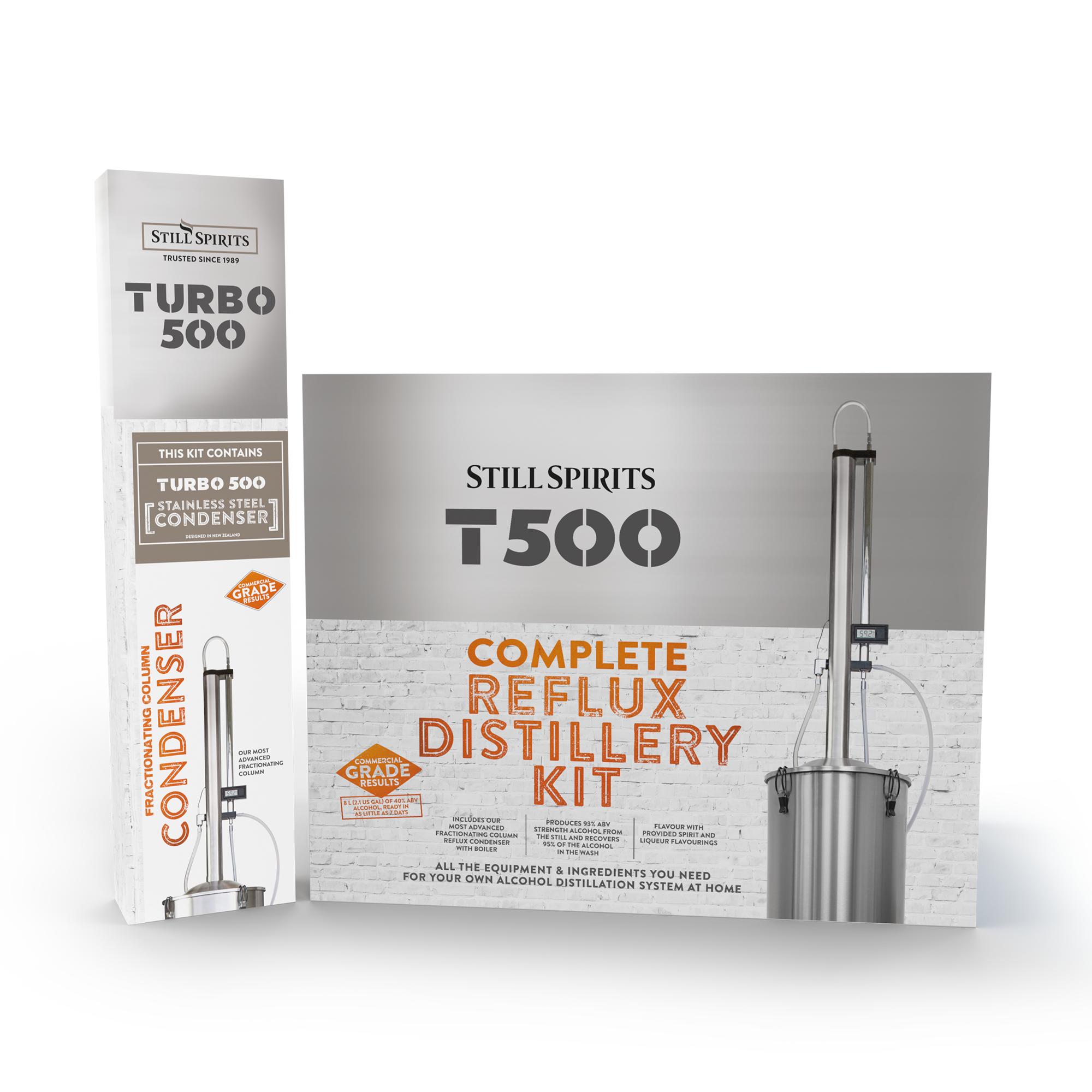 T500 Complete Distillery Still Spirits T500 Column & Condenser