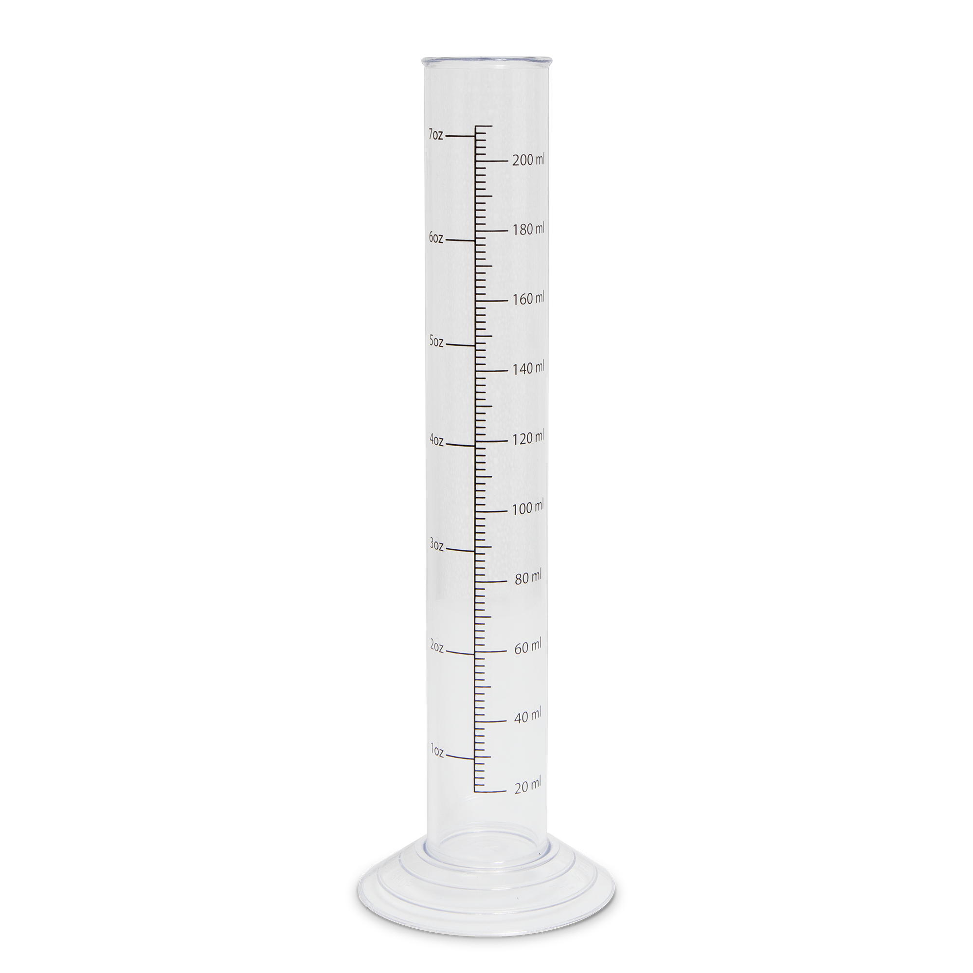 Trial Jar Plastic Measuring Cylinder 200ml