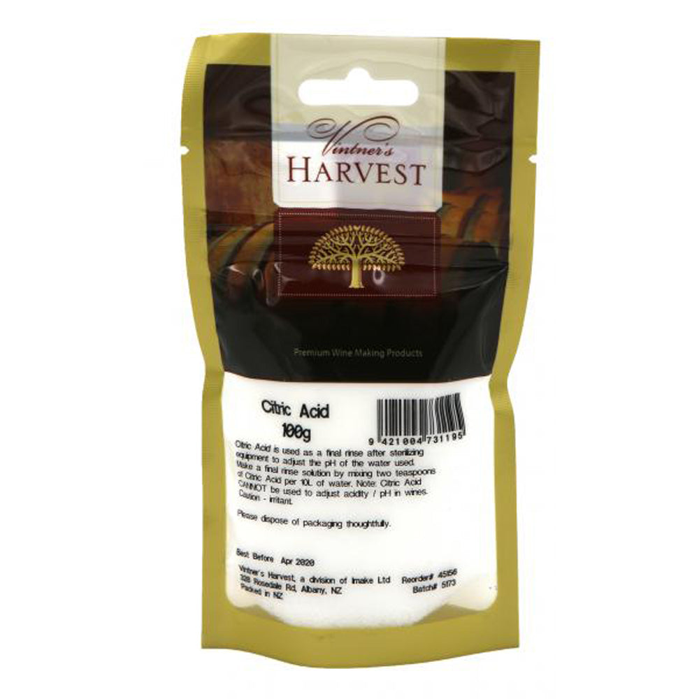 Citric Acid 100g ~ Vintner's Harvest