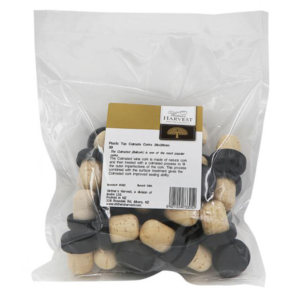 Plastic Top Colmate Corks x 30 ~ 29 x 20 mm ~ Vintner's Harvest