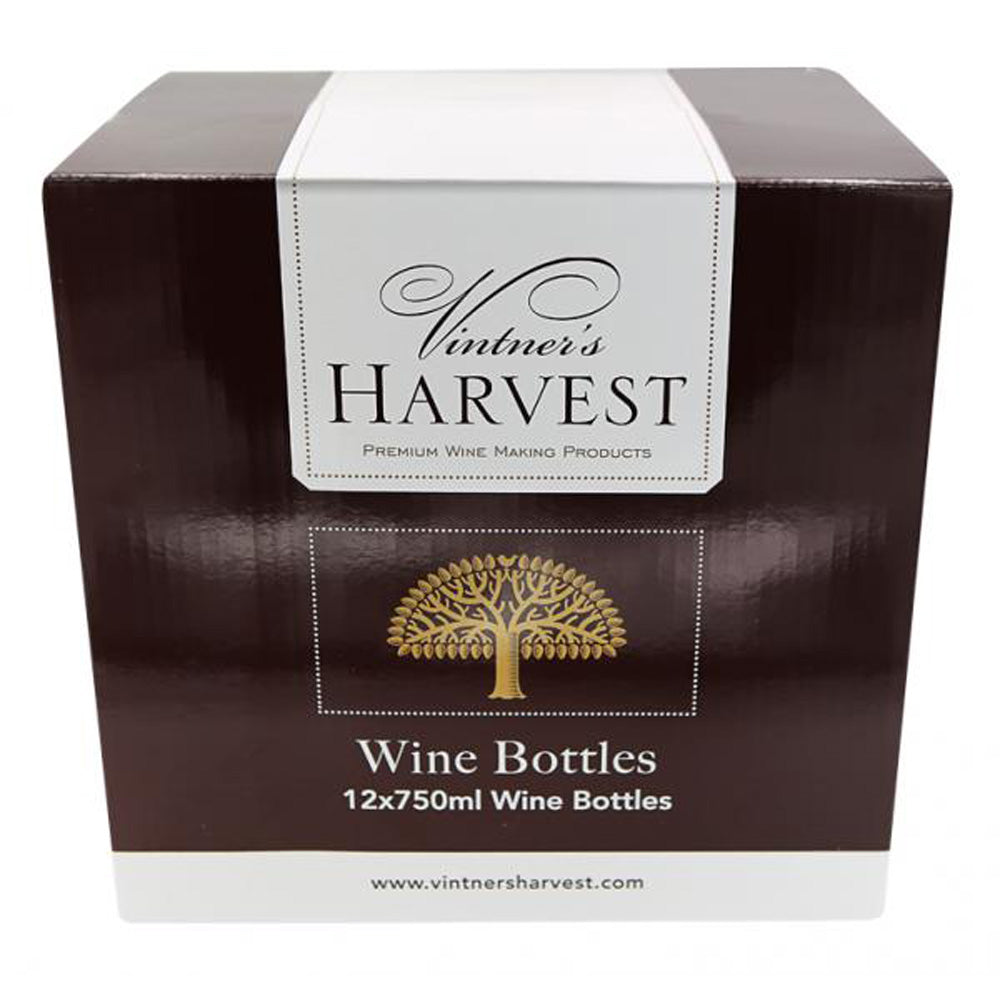 Wine Bottles x 12~Bordeaux Style 750ml ~ Vintner's Harvest
